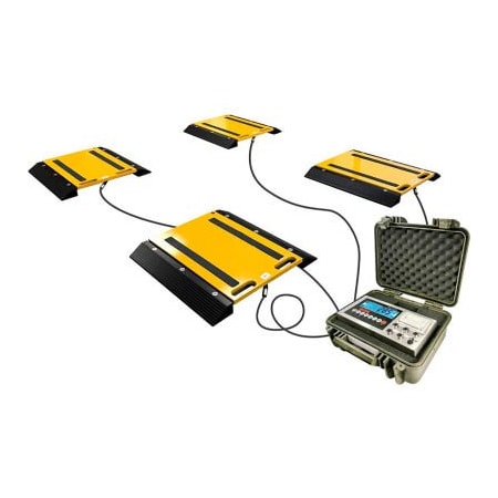 Optima Scale Mfg. Optima Heavy Duty Portable Vehicle Axle Scale Pads, 100,000 lb x 10 lb - 4 Pads OP-928-4-2416